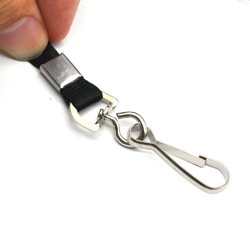 Beebel Purple Lanyard Bulk Lanyards for Id Badges Flat Lanyard with Badge Clip Swivel Hook 50 Pack - Image 4